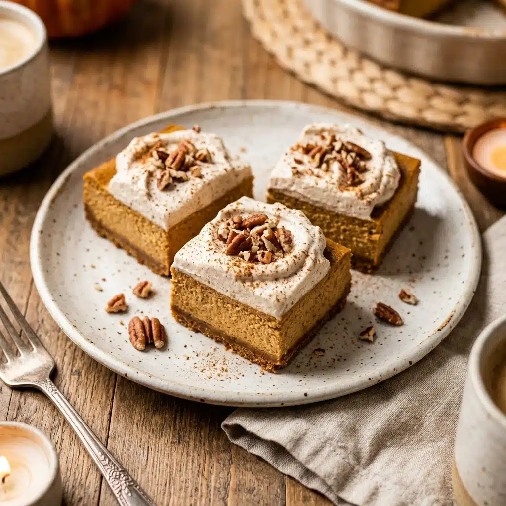 Pumpkin Cheesecake Bars
