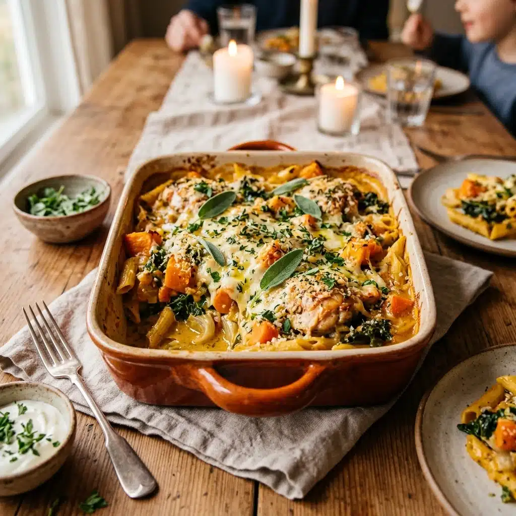Pumpkin Chicken Casserole for a Cozy Family Dinner