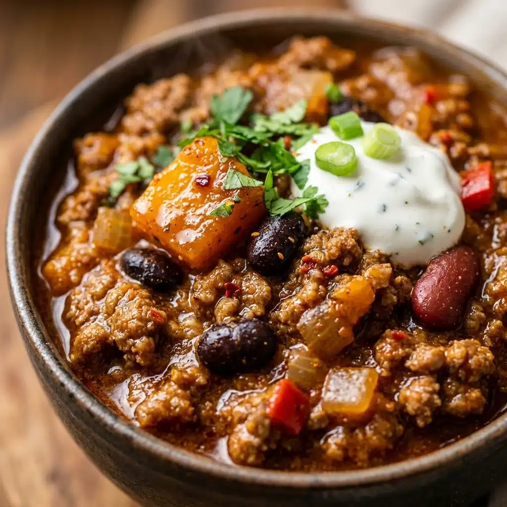 Pumpkin Chili with Ground Beef