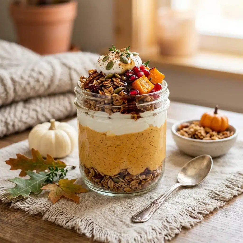 Pumpkin Greek Yogurt Parfait