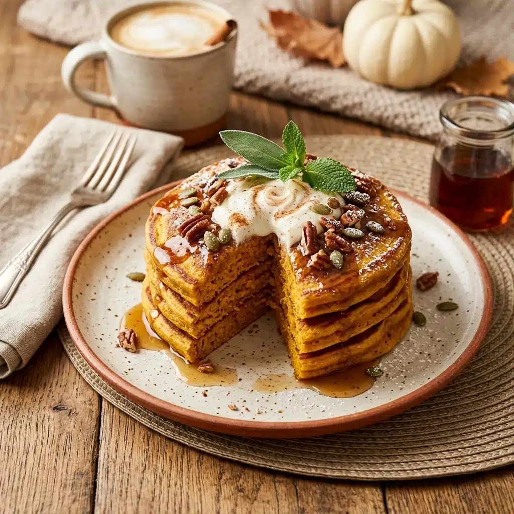 Pumpkin Protein Pancakes for a Cozy Fall Breakfast