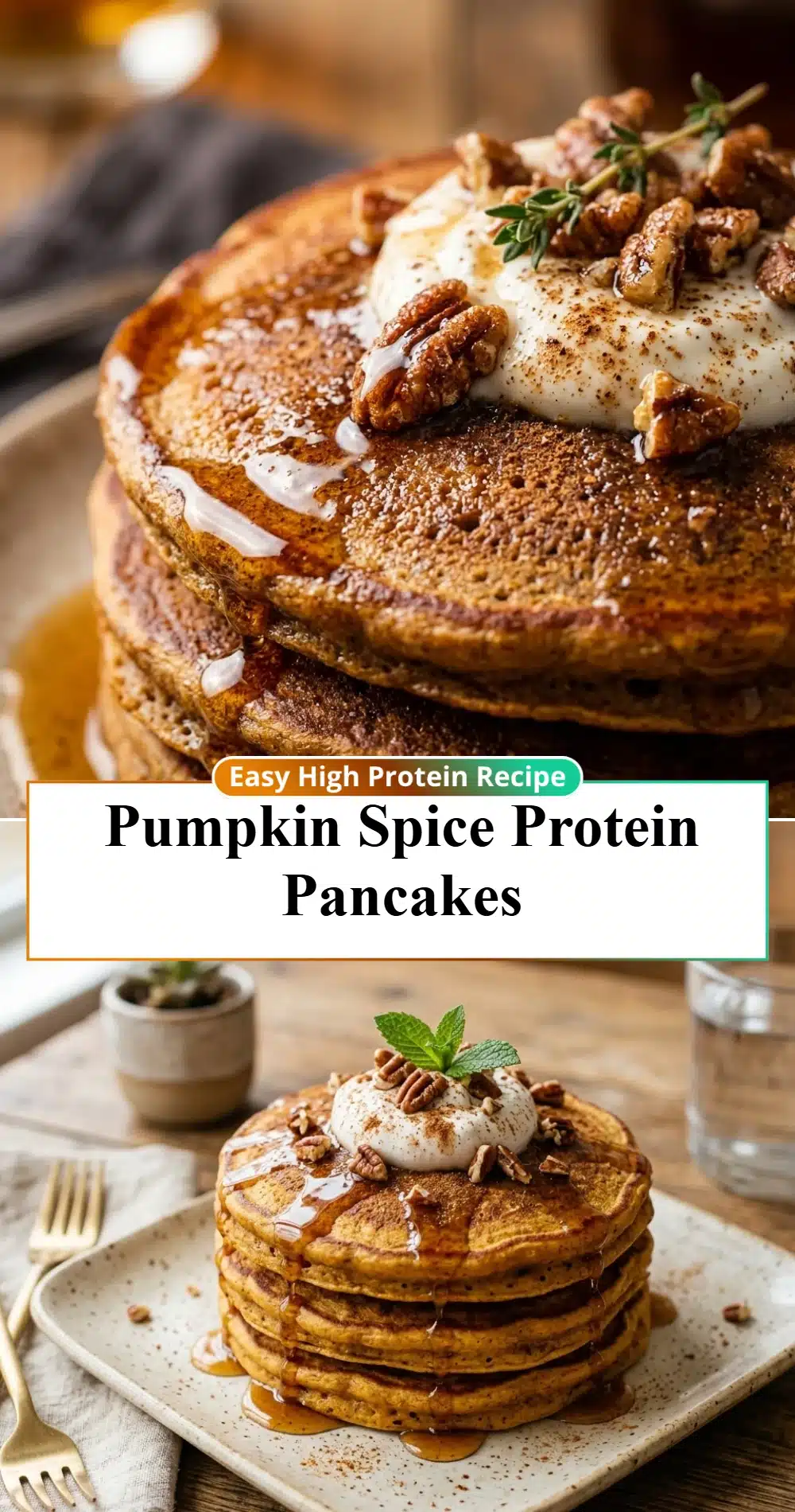 Pumpkin Spice Protein Pancakes