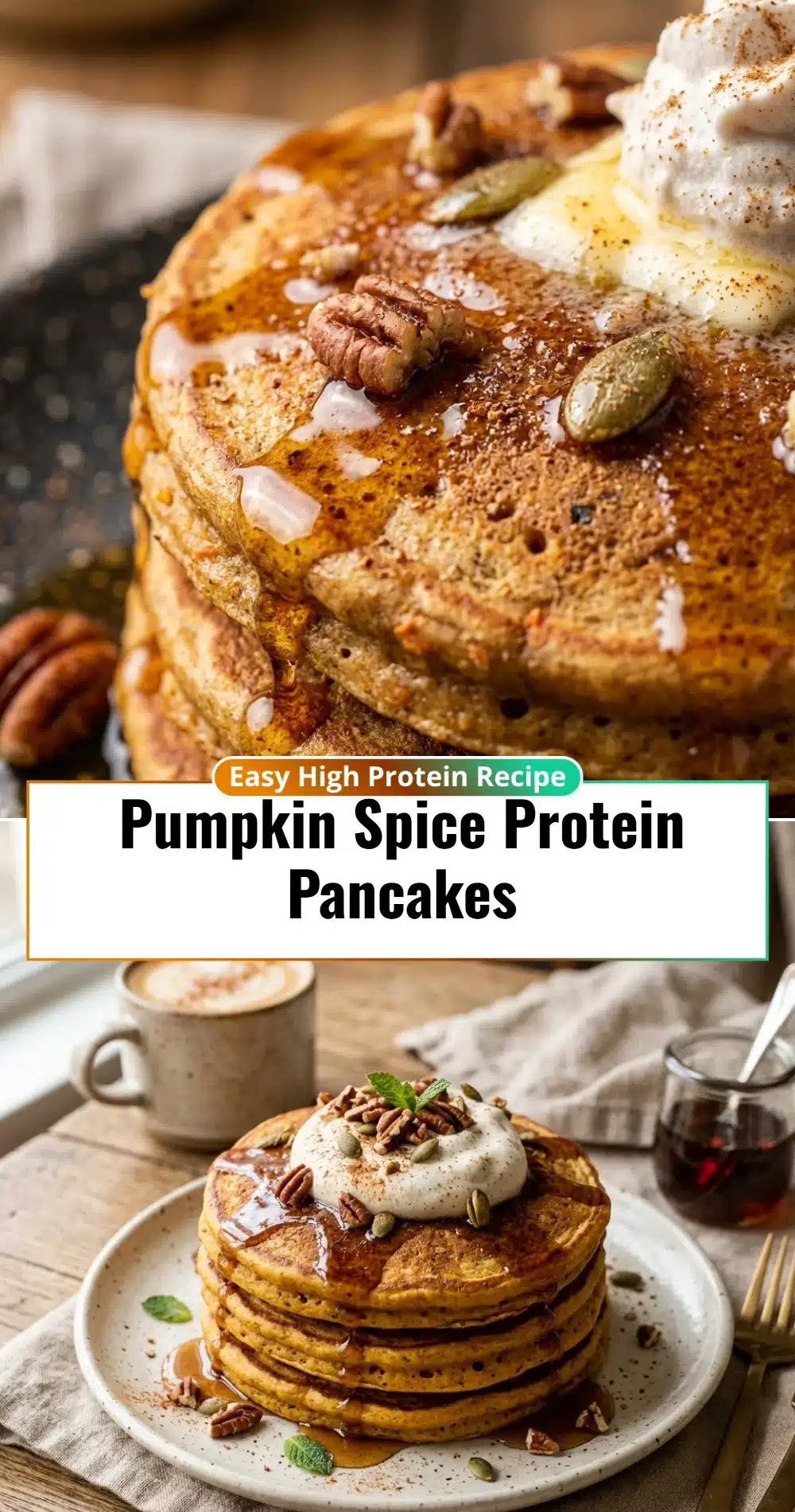 Pumpkin Spice Protein Pancakes