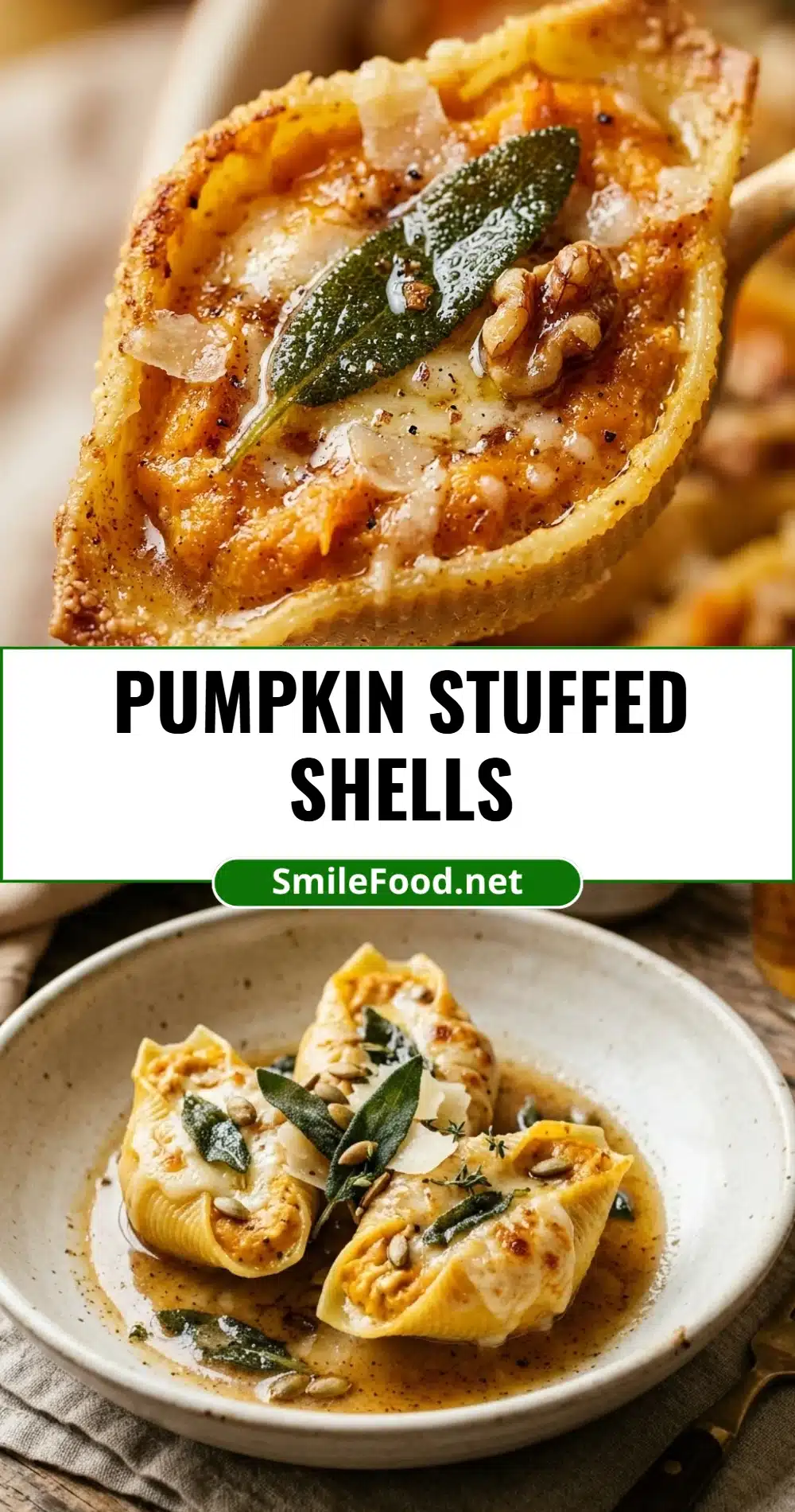 Pumpkin Stuffed Shells