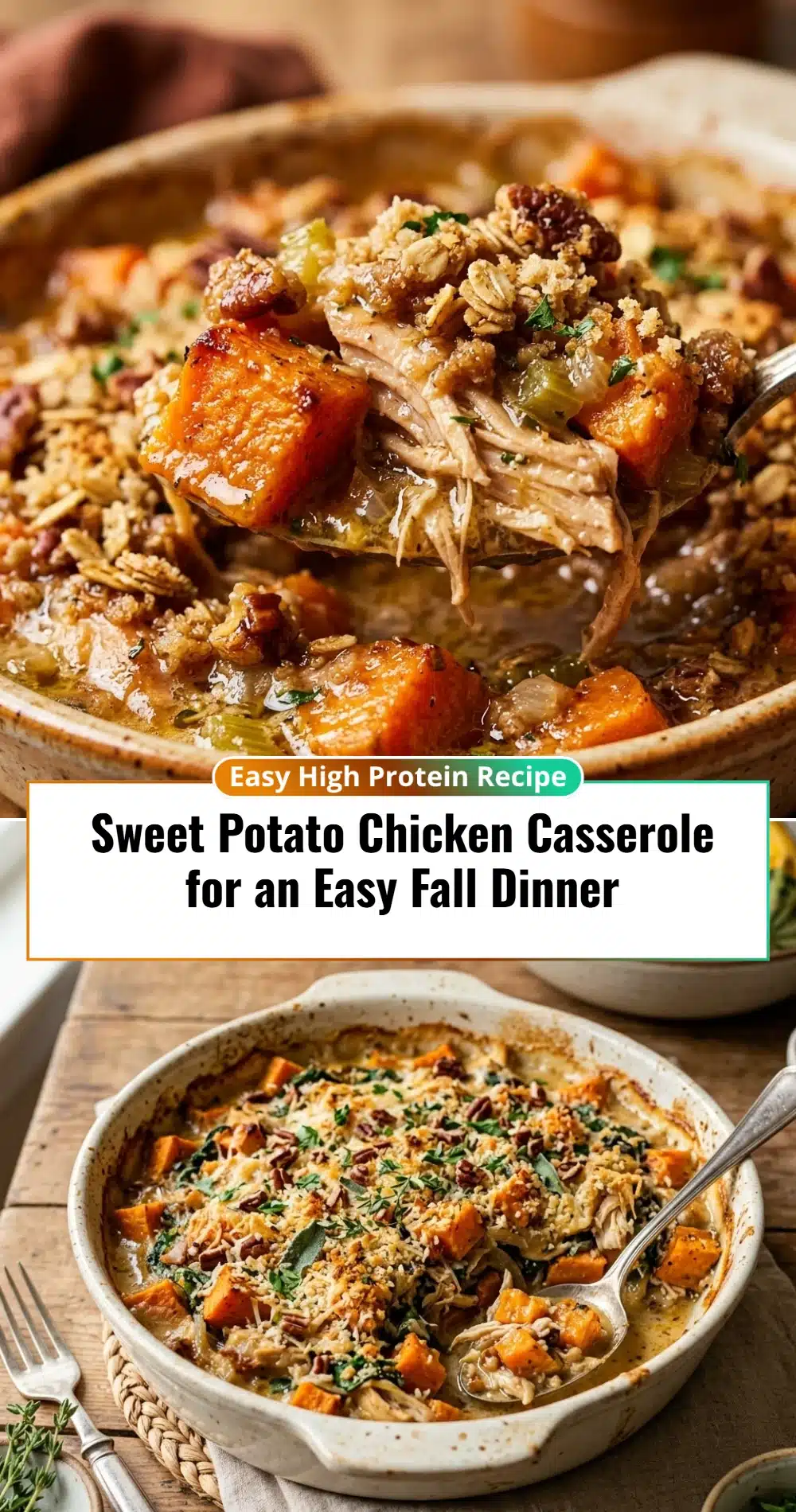 Sweet Potato Chicken Casserole for an Easy Fall Dinner