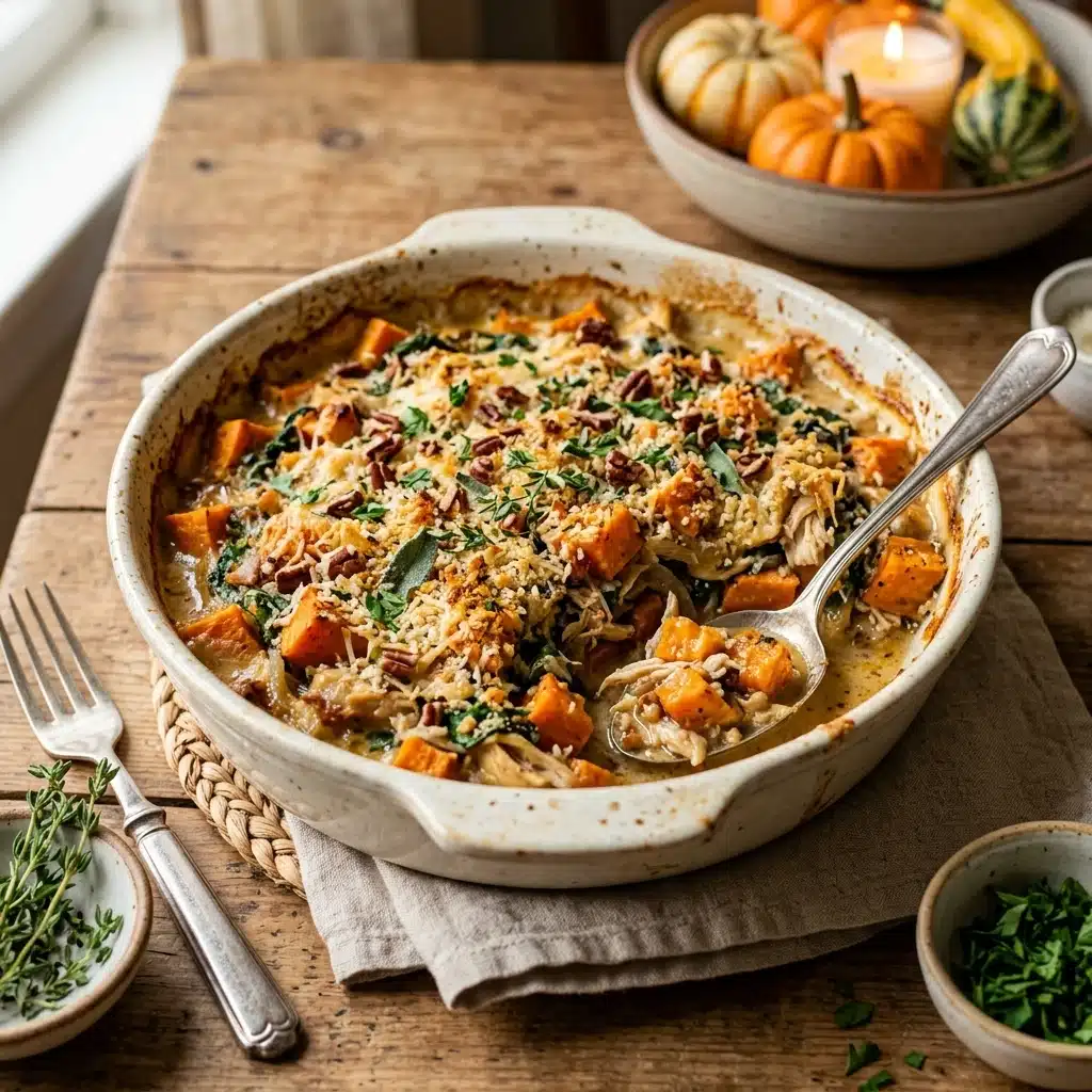 Sweet Potato Chicken Casserole for an Easy Fall Dinner