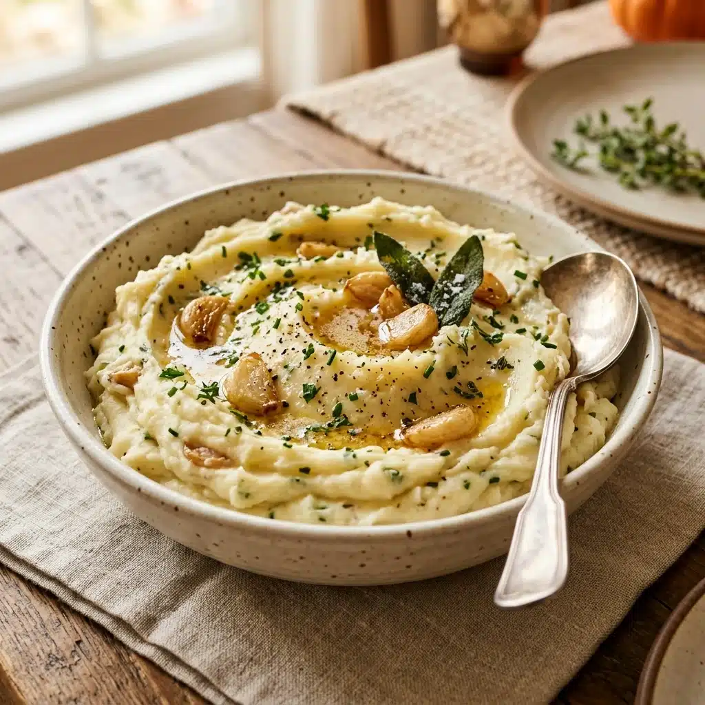 Thanksgiving Garlic Mashed Potatoes