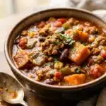 Turkey Sweet Potato Chili for a Cozy High Protein Dinner