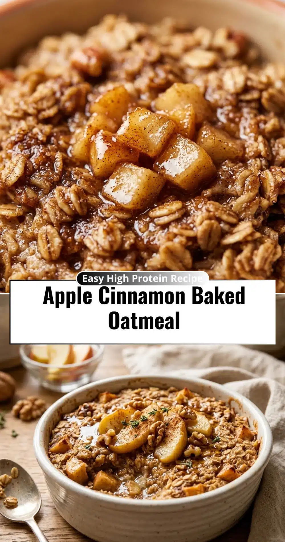 Apple Cinnamon Baked Oatmeal