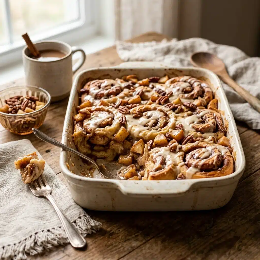 Apple Cinnamon Roll Casserole