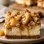 Apple Crisp Cheesecake Bars