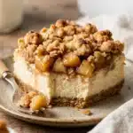 Apple Crisp Cheesecake Bars