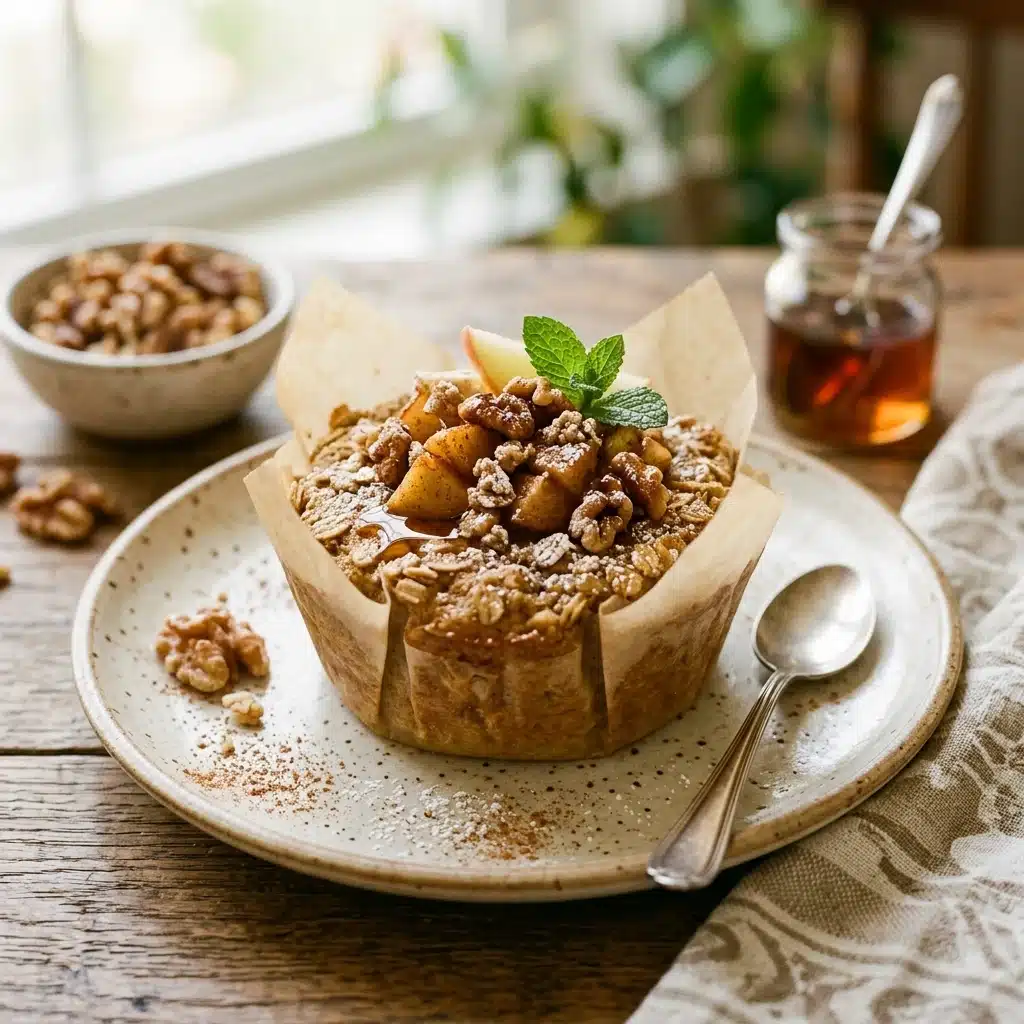 Apple Pie Baked Oatmeal Cups