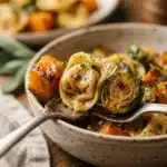 Autumn Chicken Tortellini with Butternut Squash and Brussels Sprouts