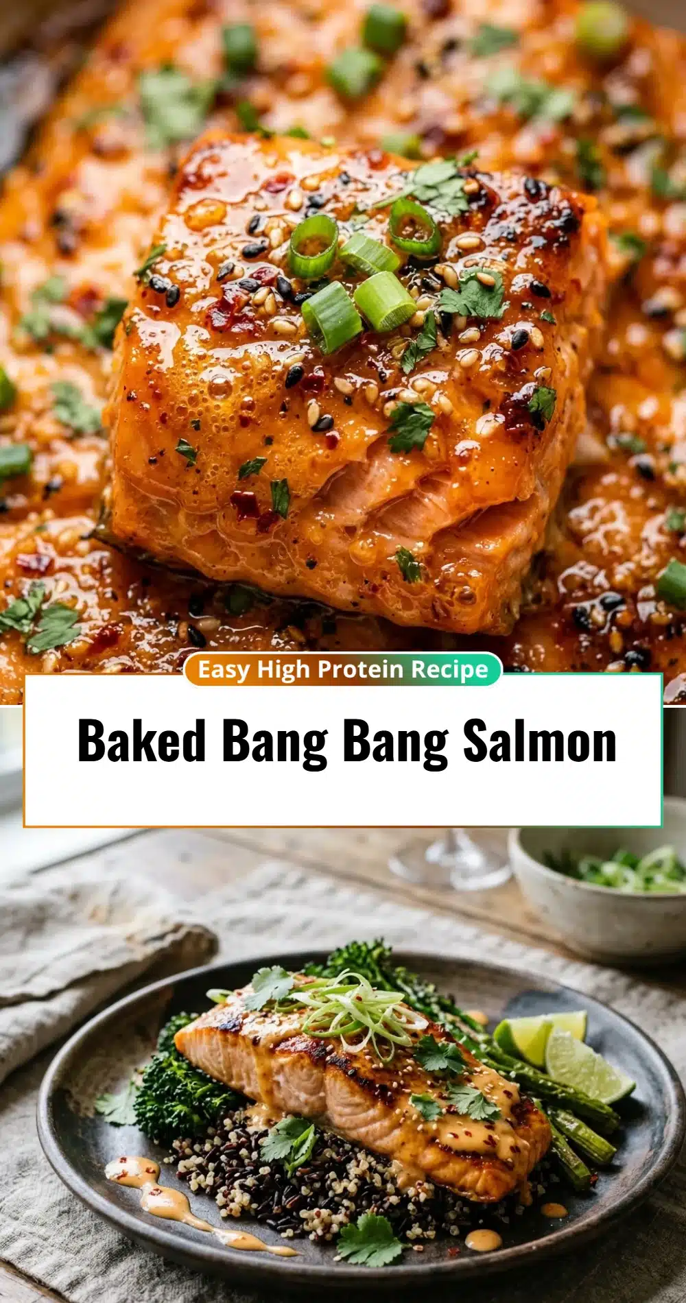 Baked Bang Bang Salmon