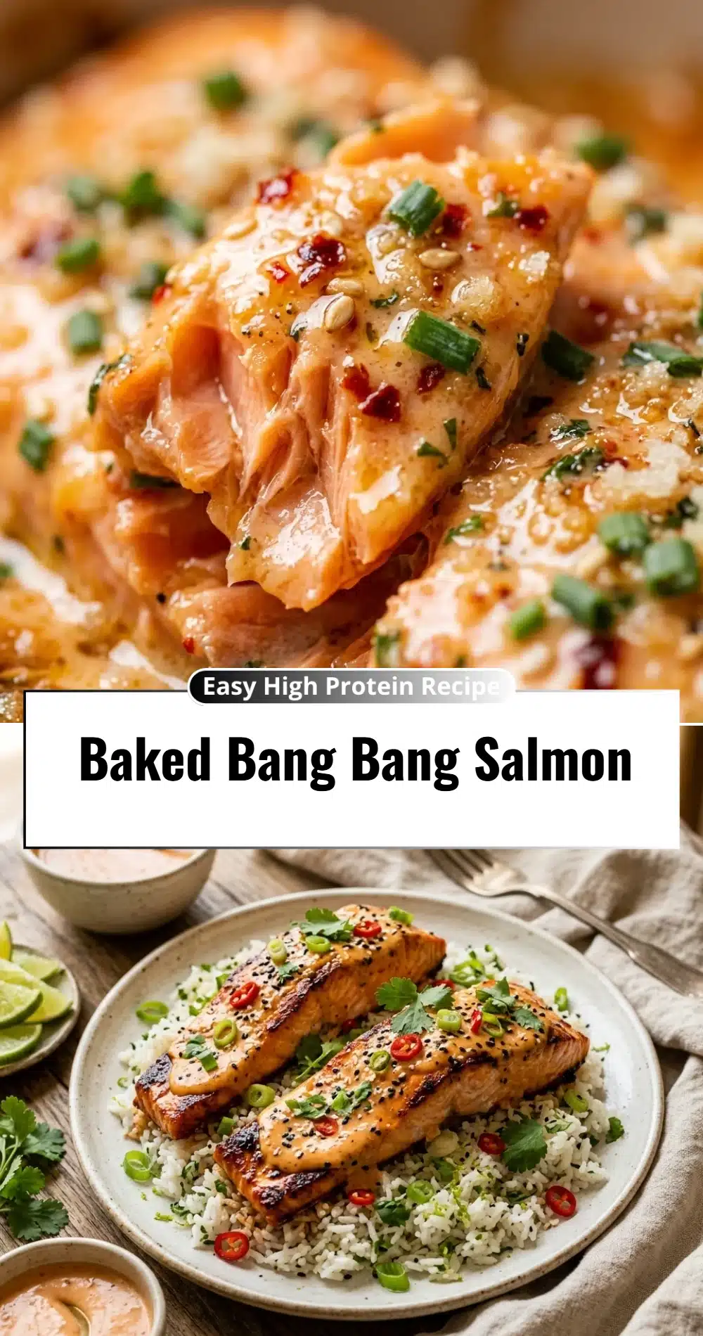 Baked Bang Bang Salmon