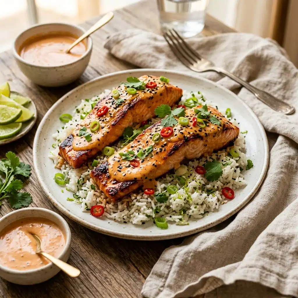 Baked Bang Bang Salmon