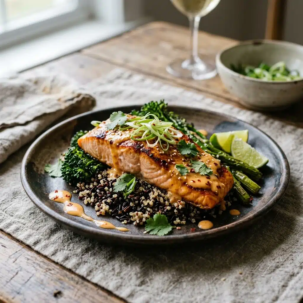 Baked Bang Bang Salmon