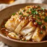 Baked Cod with Honey Garlic Sauce