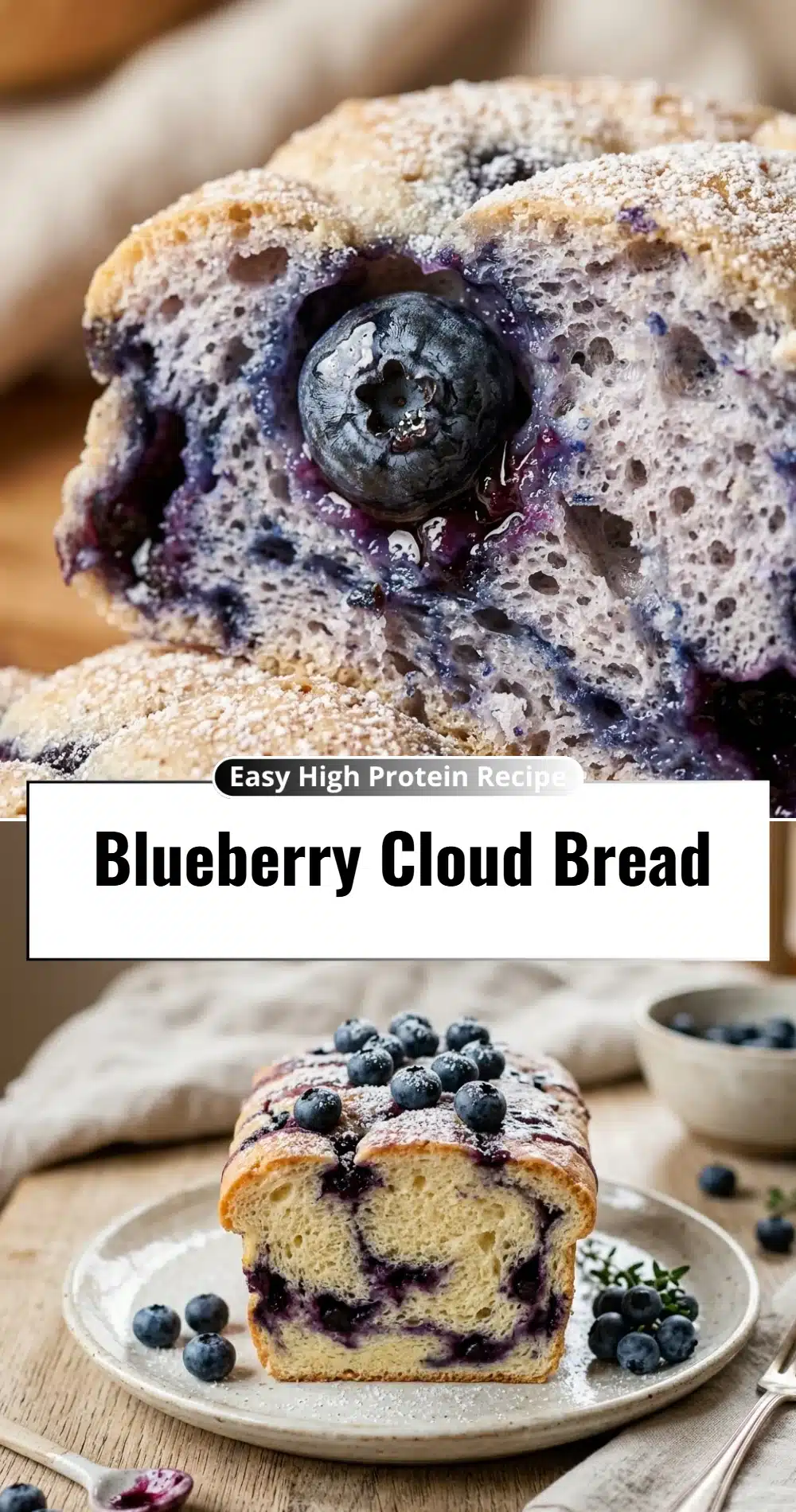 Blueberry Cloud Bread
