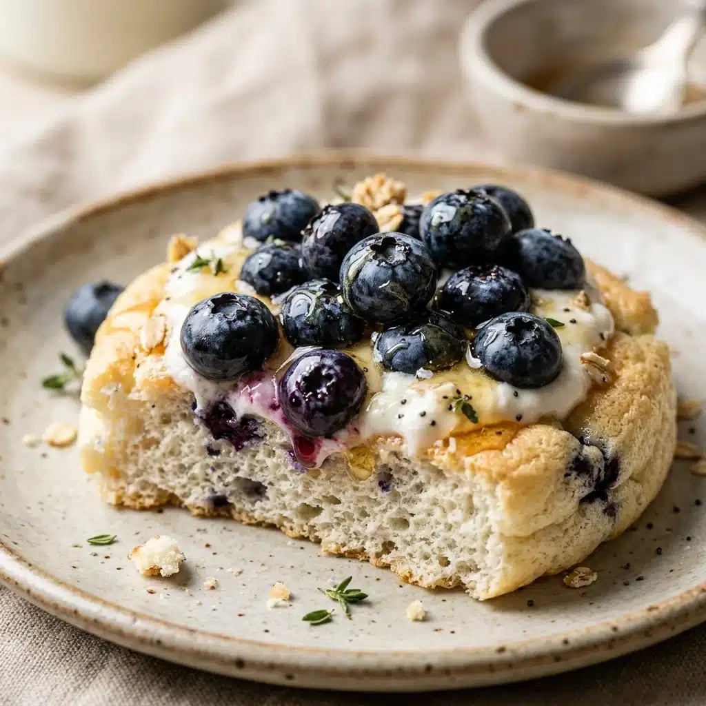 Blueberry Cottage Cheese Cloud Bread – Healthy High Protein Snack