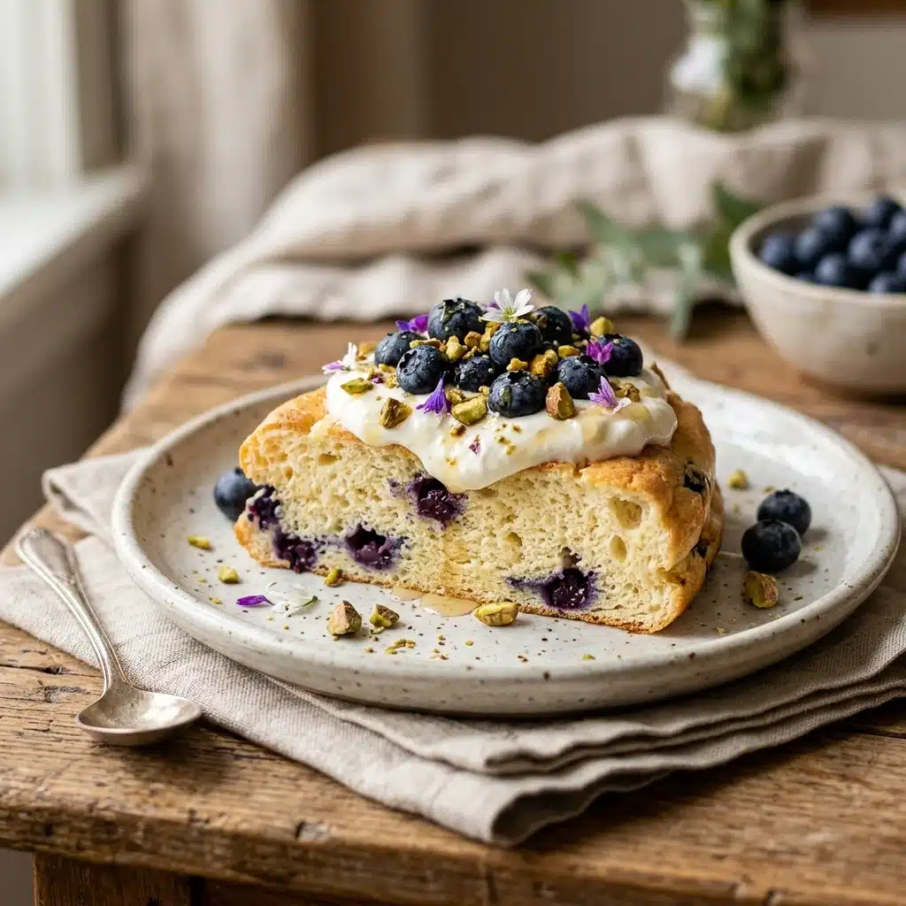 Blueberry Cottage Cheese Cloud Bread – Healthy High Protein Snack