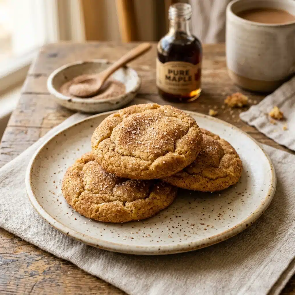 Brown Butter Maple Snickerdoodles