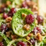 Brussels Sprout Salad with Cranberries