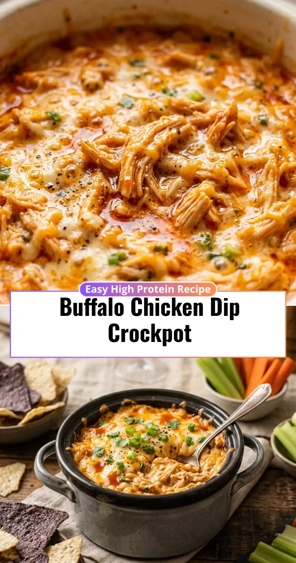 Buffalo Chicken Dip Crockpot