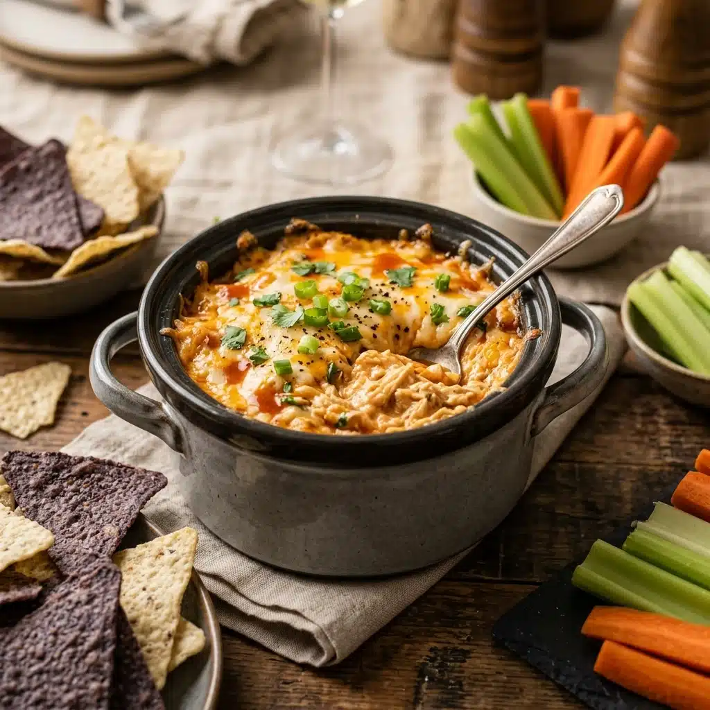 Buffalo Chicken Dip Crockpot