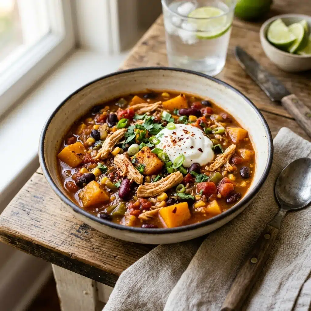 Butternut Squash and Chicken Chili