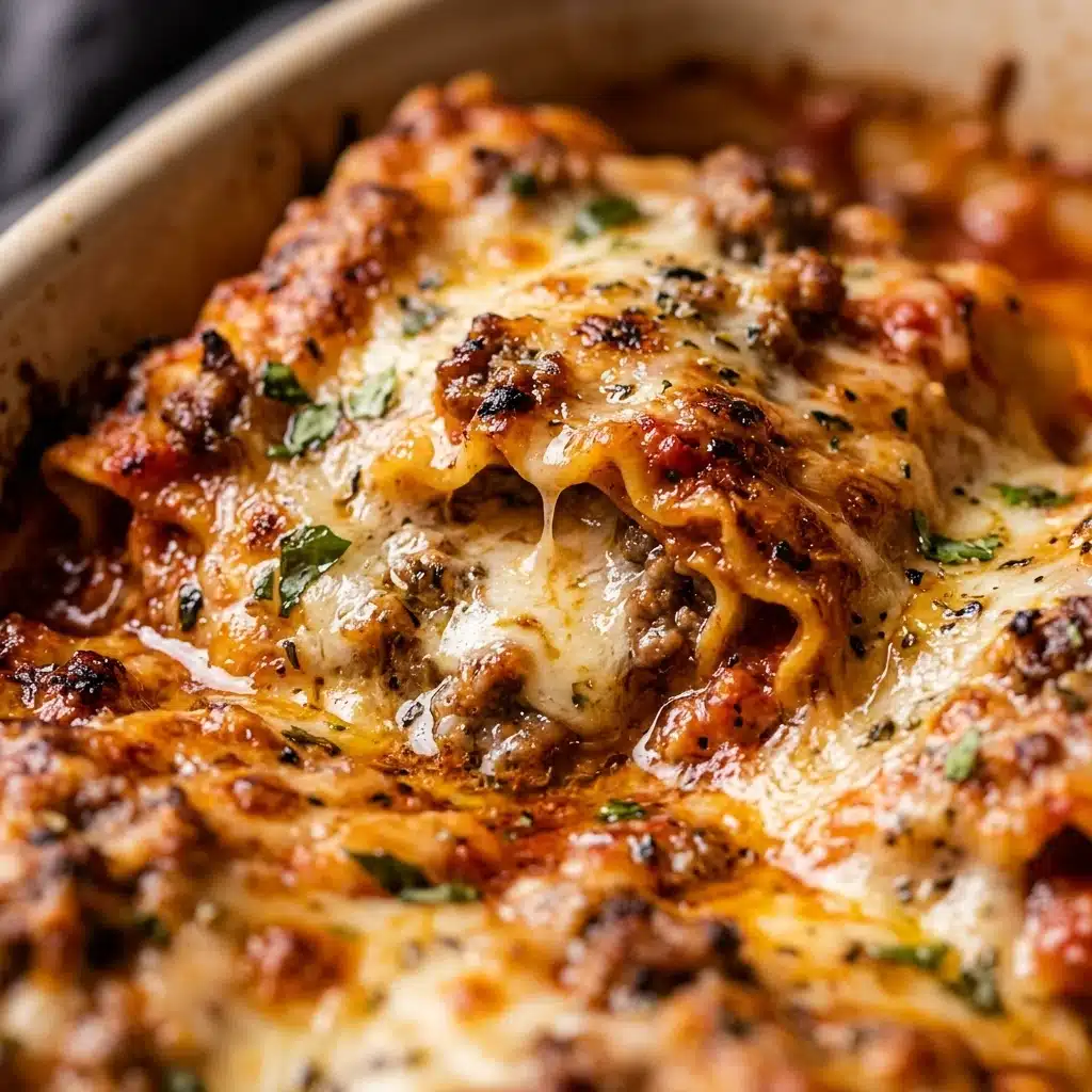 Cheesy Beef Lasagna Roll Ups