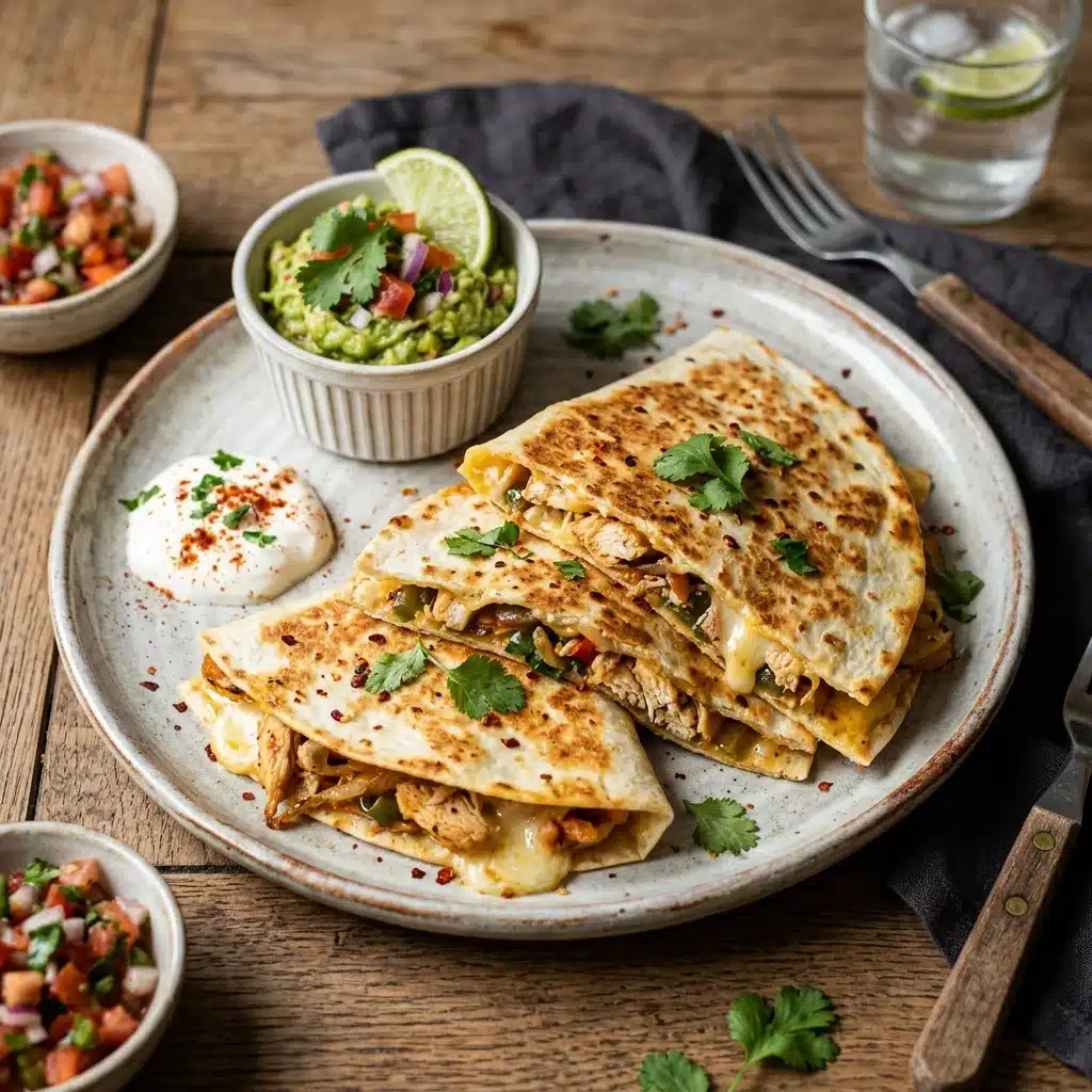 Cheesy Chicken Quesadillas – Quick and Easy Family Dinner