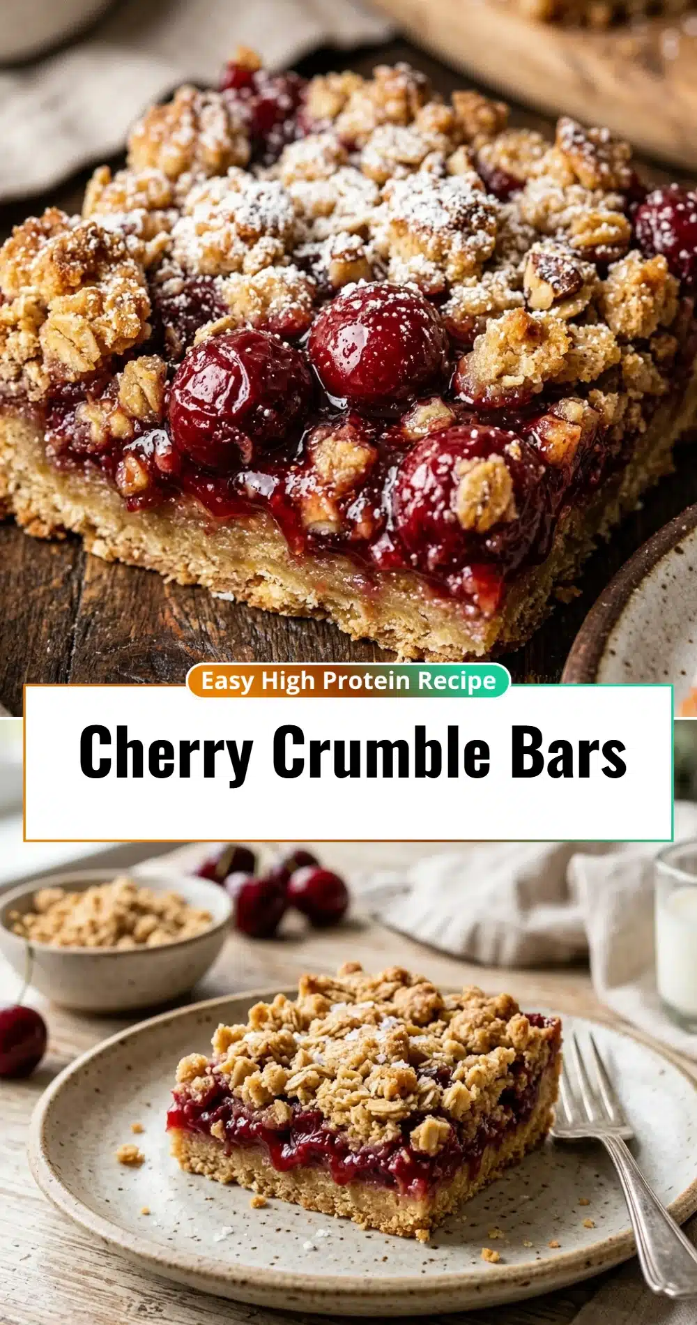 Cherry Crumble Bars