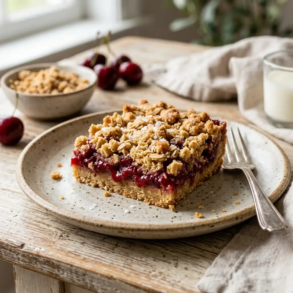 Cherry Crumble Bars
