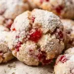 Cherry Snowball Cookies