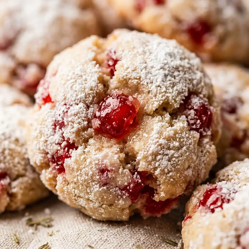 Cherry Snowball Cookies