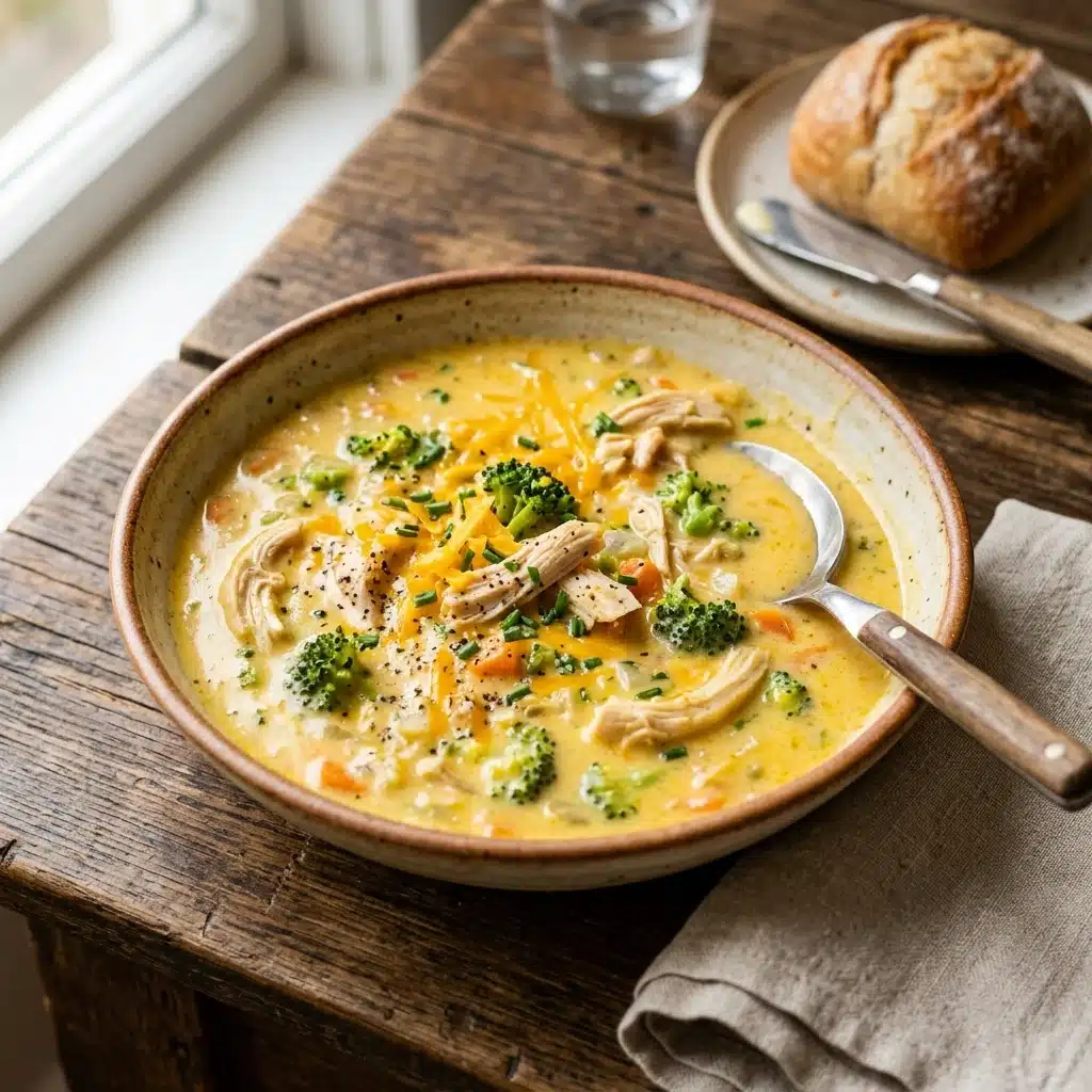 Chicken and Broccoli Cheddar Soup