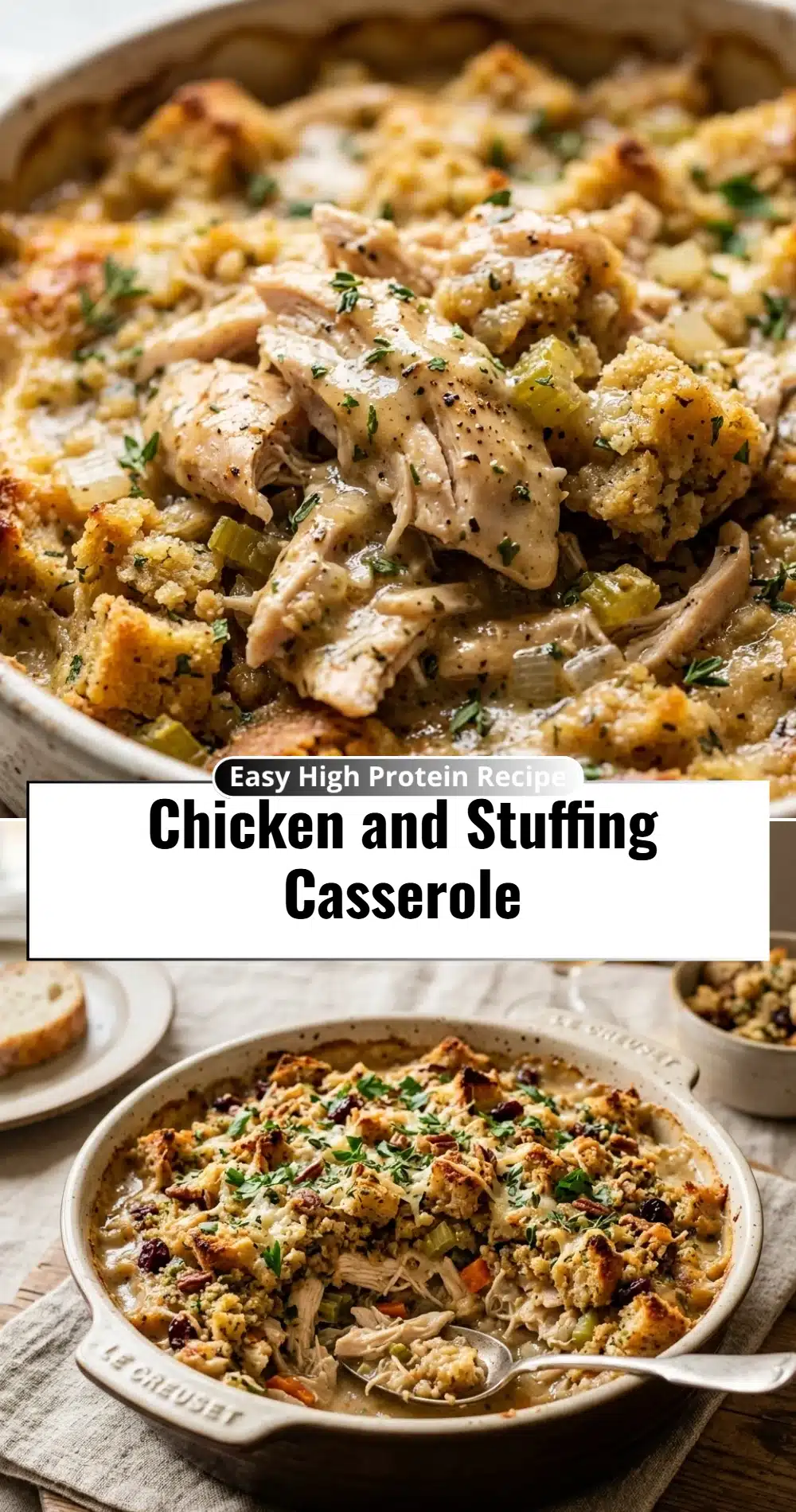 Chicken and Stuffing Casserole