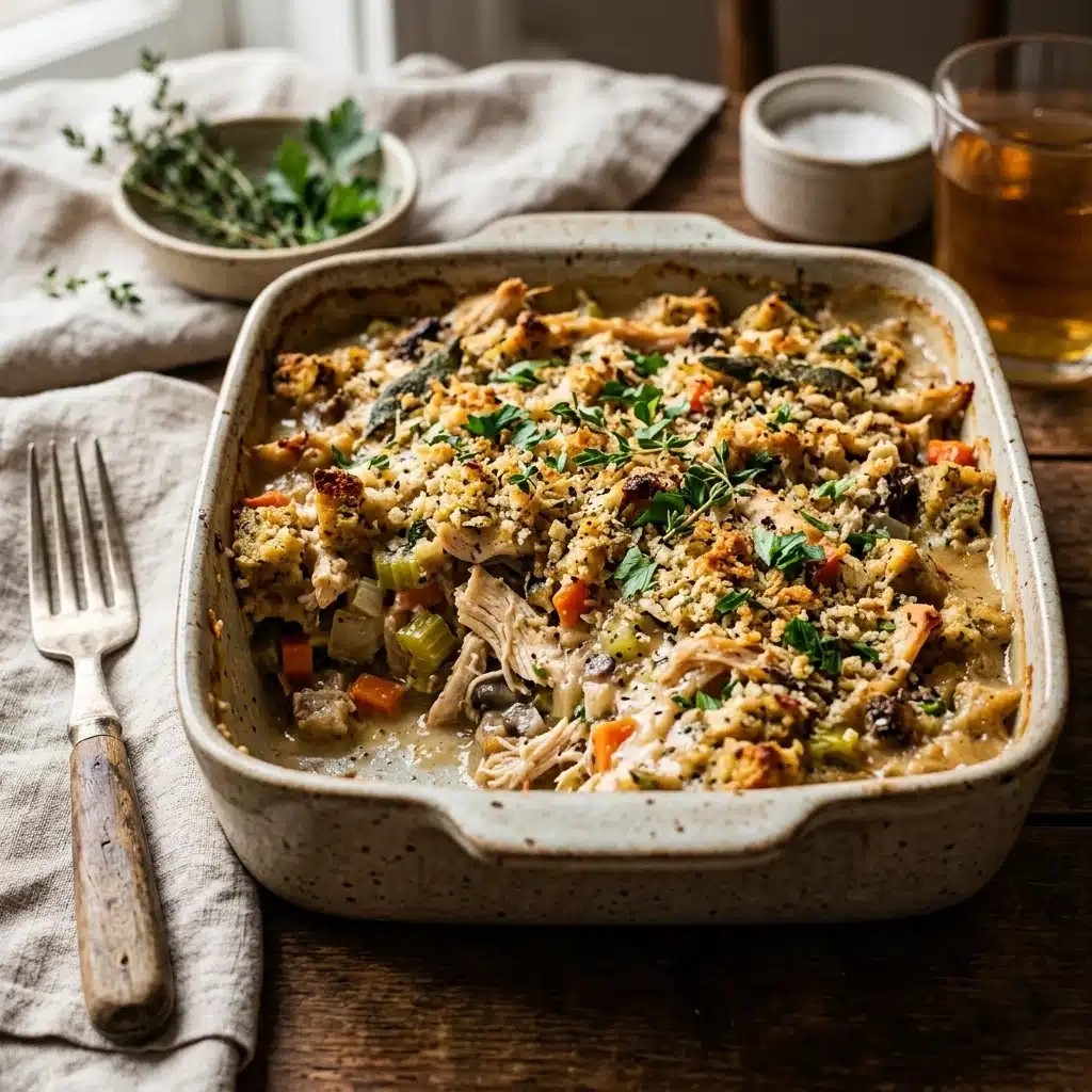Chicken and Stuffing Casserole