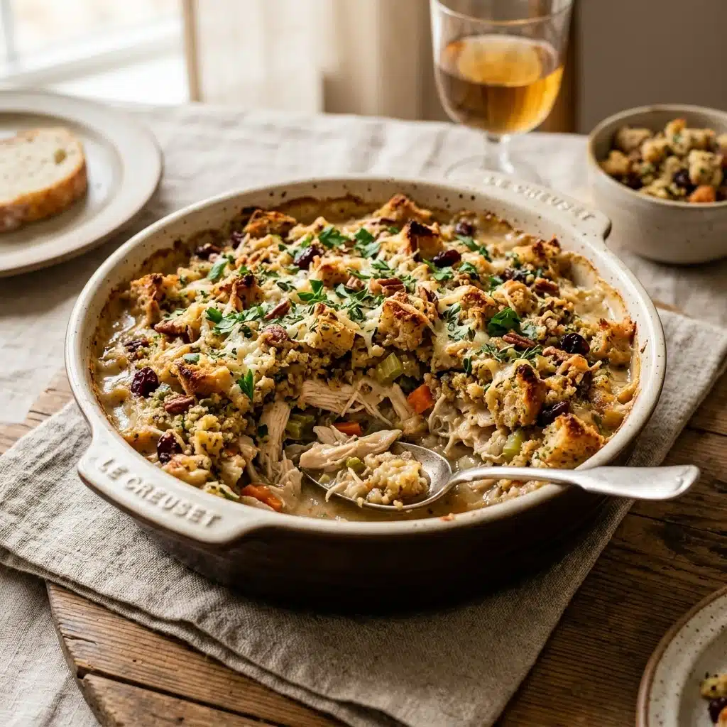 Chicken and Stuffing Casserole