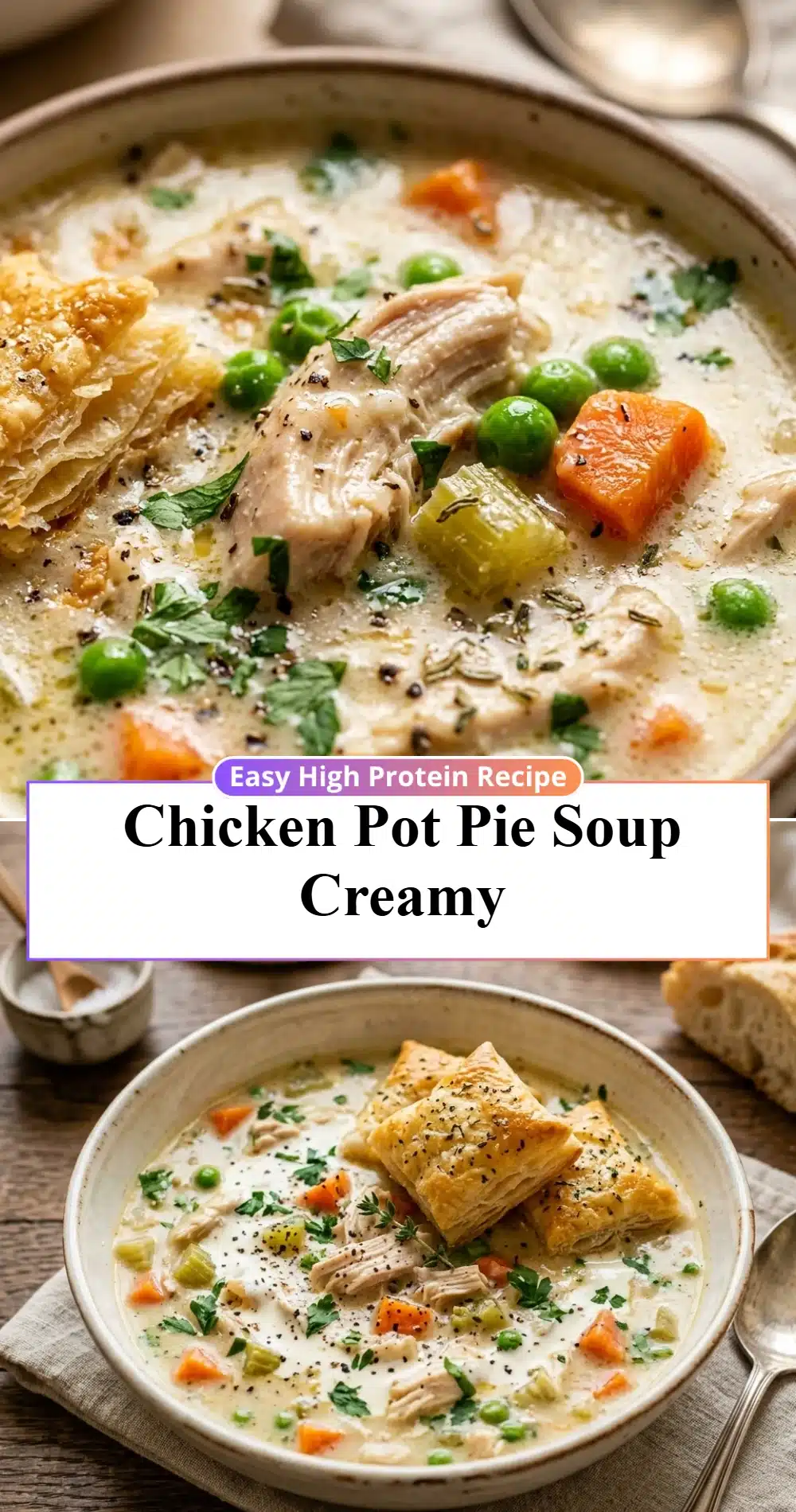 Chicken Pot Pie Soup Creamy