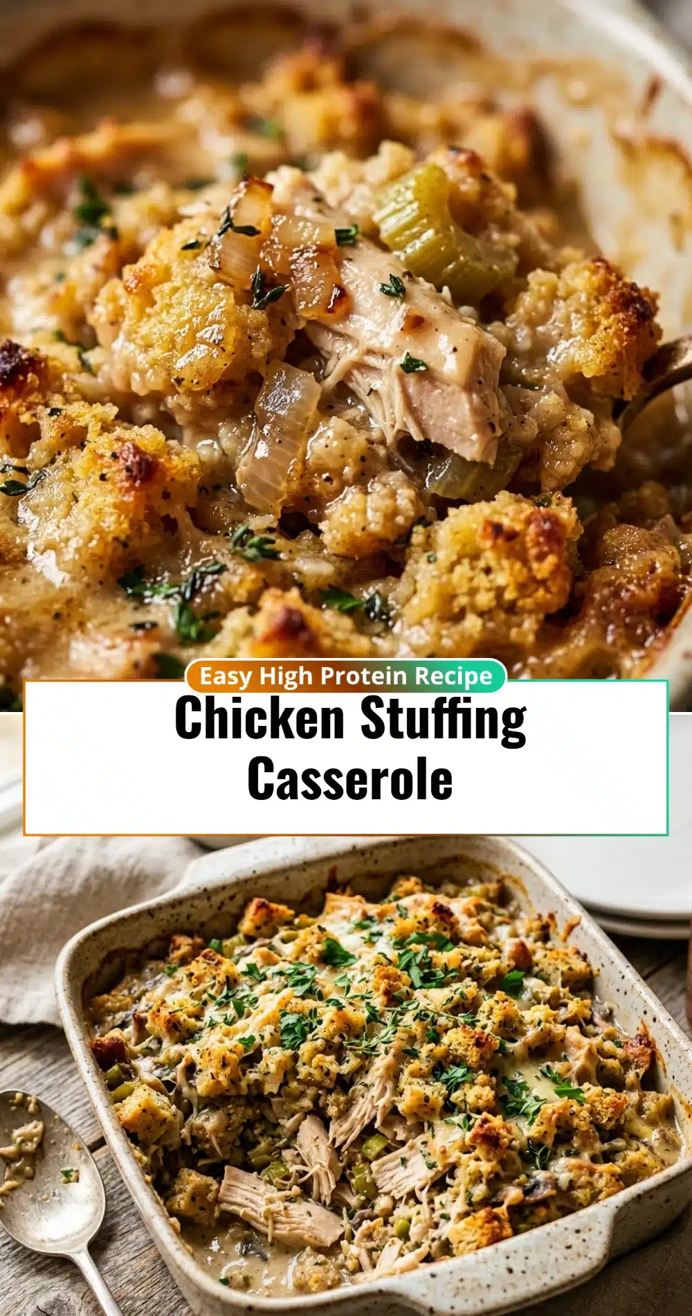 Chicken Stuffing Casserole