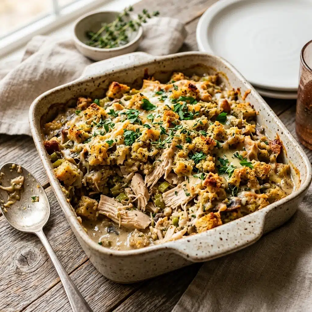 Chicken Stuffing Casserole