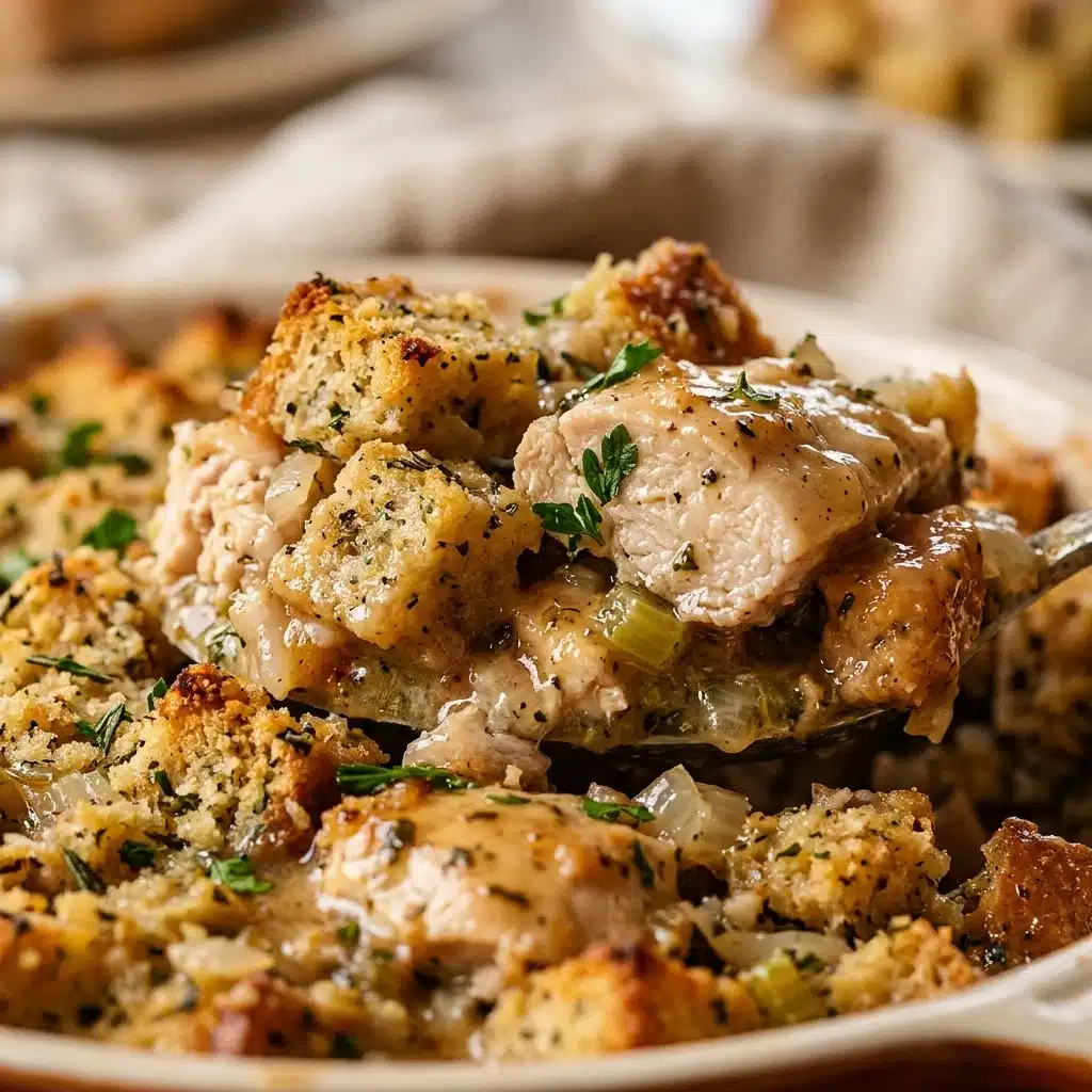 Chicken Stuffing Casserole – Cozy Thanksgiving Dinner Recipe