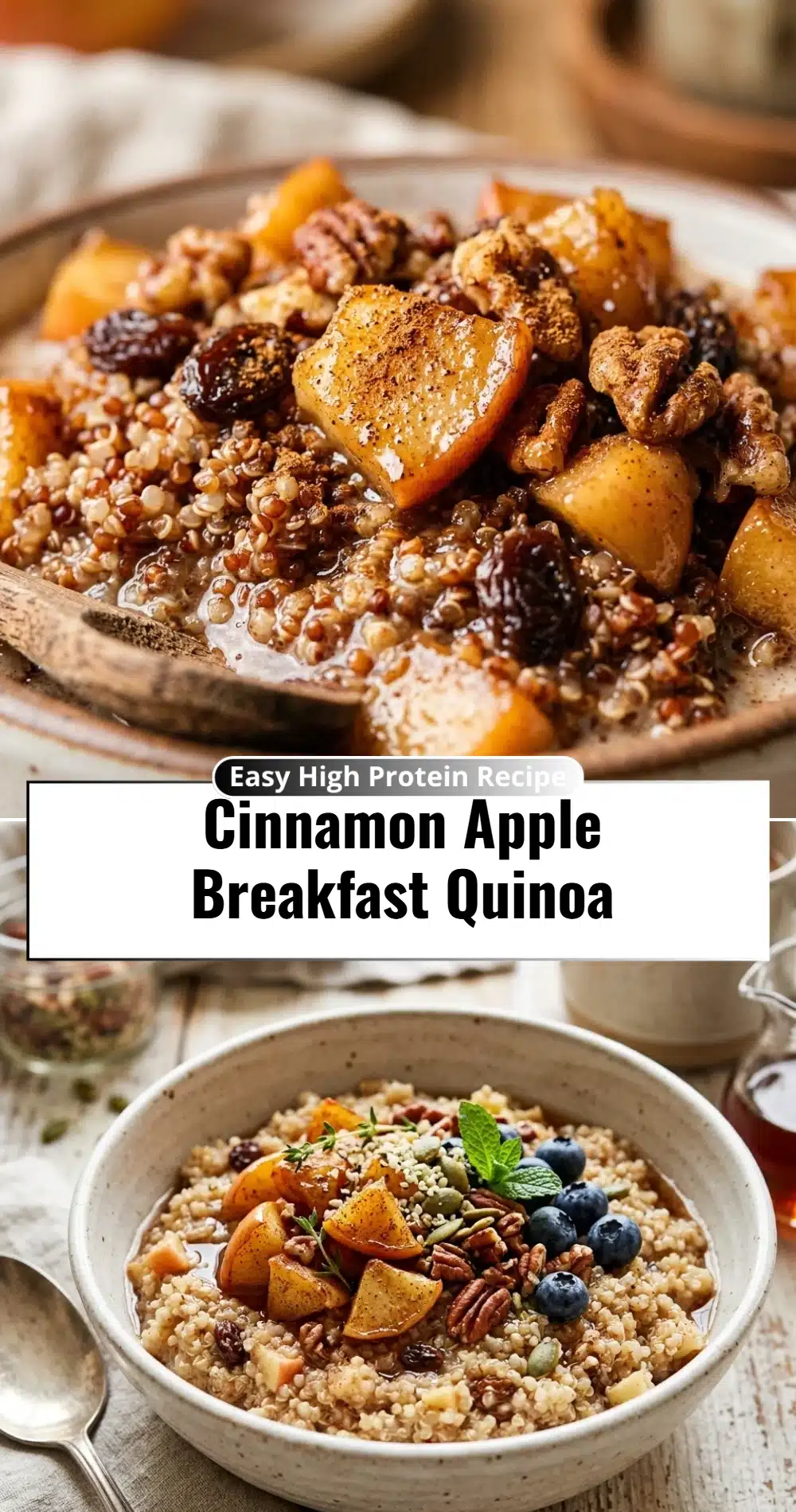 Cinnamon Apple Breakfast Quinoa