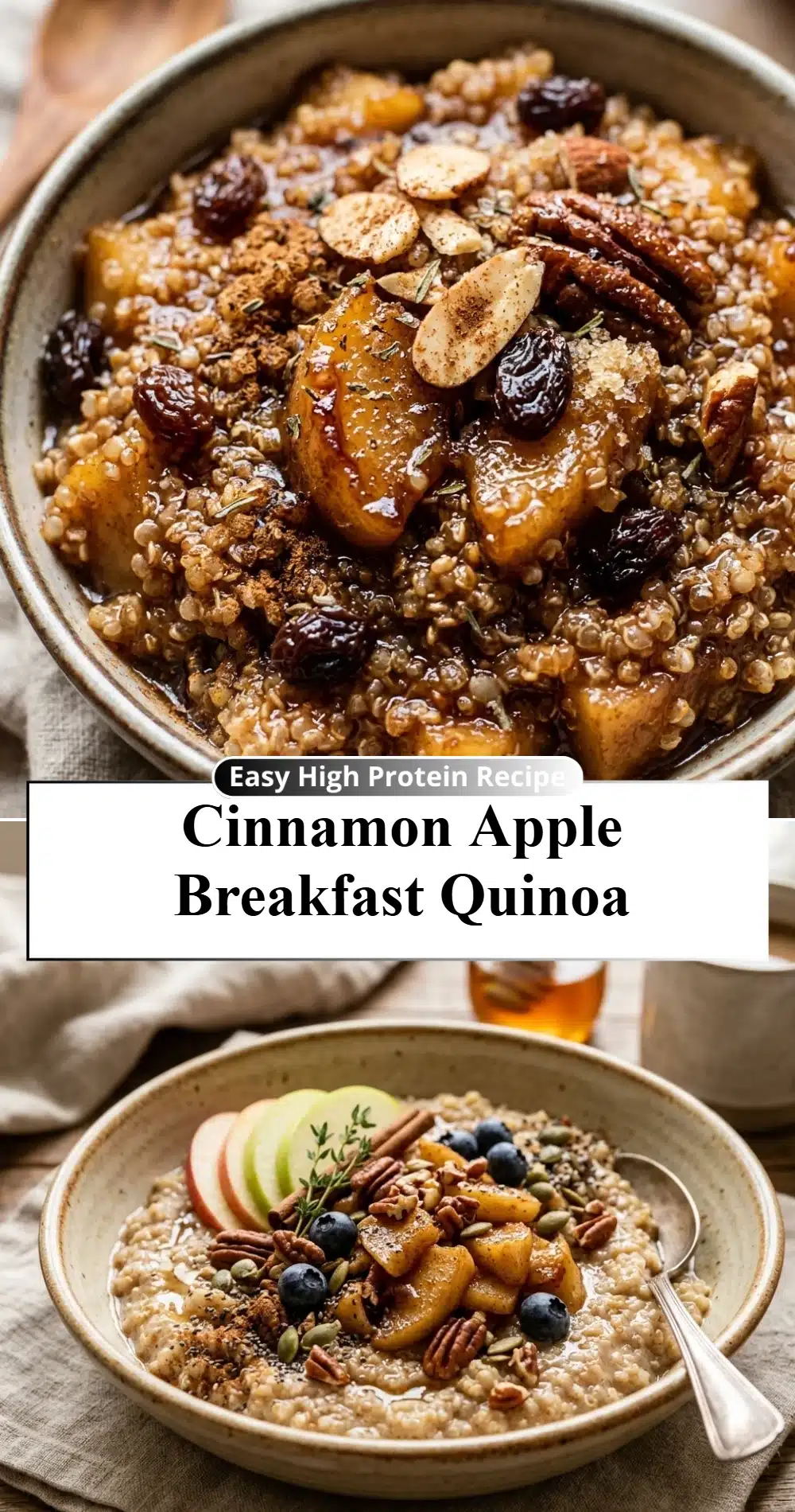 Cinnamon Apple Breakfast Quinoa