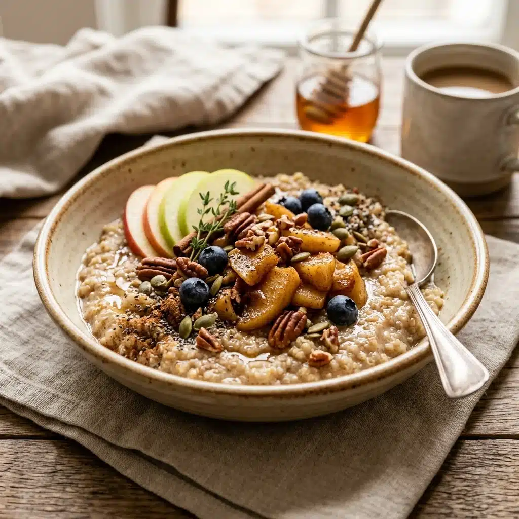 Cinnamon Apple Breakfast Quinoa