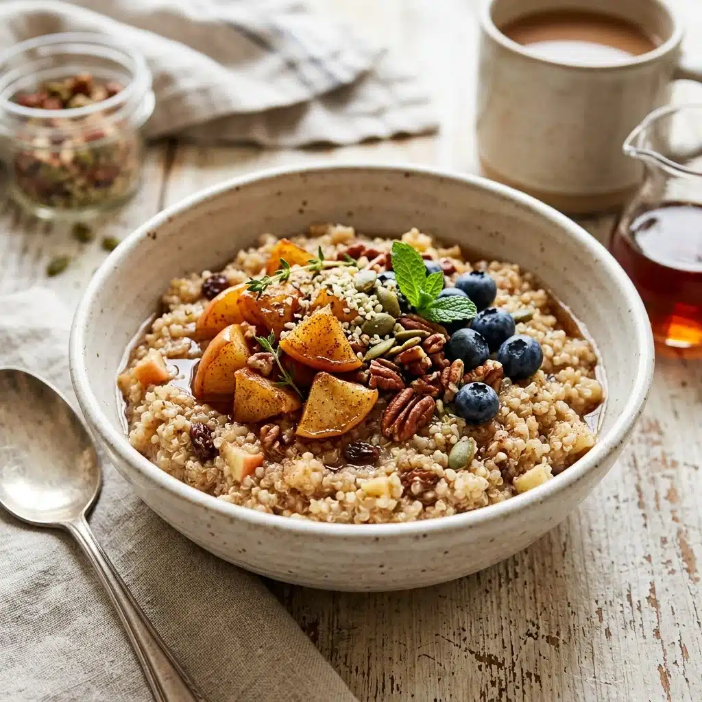 Cinnamon Apple Breakfast Quinoa