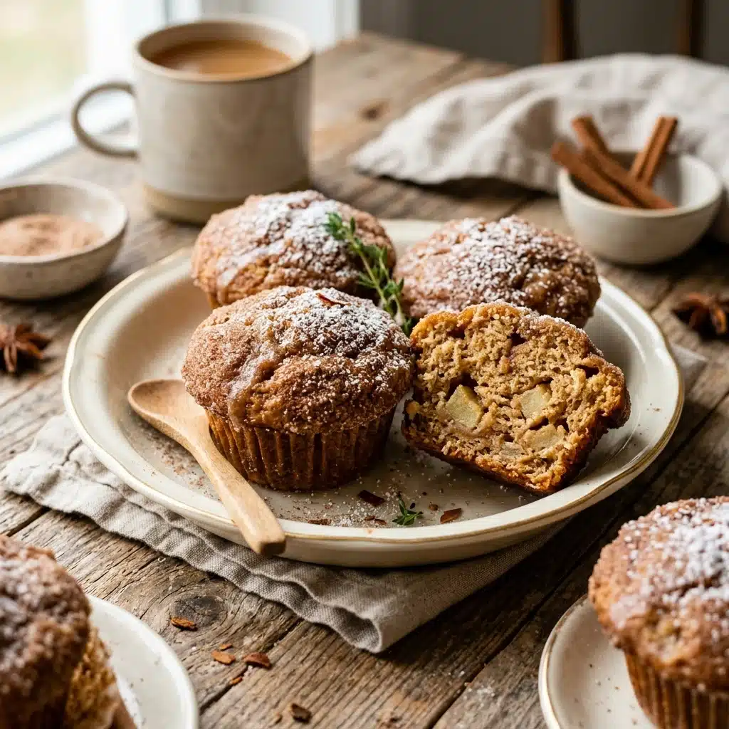 Cinnamon Apple Cider Donut Muffins